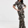 Stunning New Hope and Ivy Maxi dress wedding debs special occasion tiered stunning silhouette BNWT  UK 14 Image 3