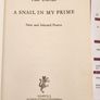 A. Snail In My Prime. By Paul Durcan. New And Selected Poems.  First Edition Review Copy Paperback In Good Condition. Image 6