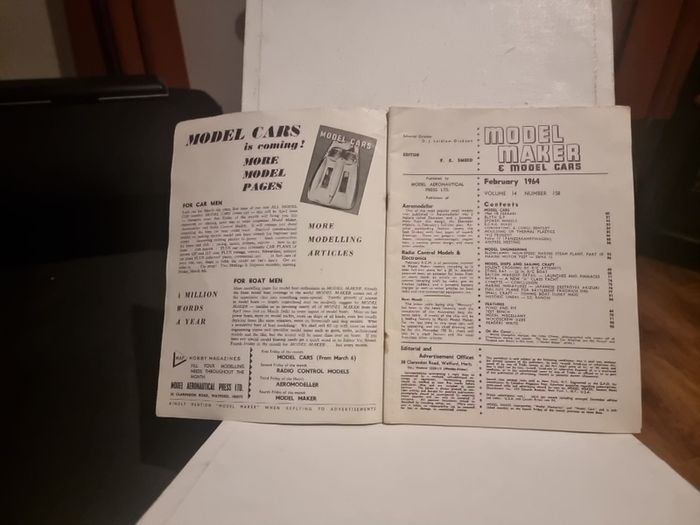 Model maker and model cars  magazine February 1964