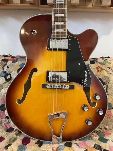 Hartwood Novella Hollow-body Arch-top Jazz Guitar