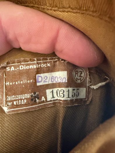 Ww2 German Third Reich SA Service tunic NSDAP