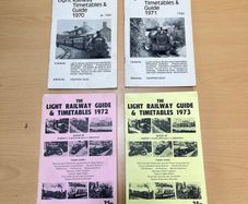 Light Railway Guide and Timetables 1970, 1971, 1972, 1973 Editions