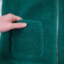 Missguided Dark Teal Green Sherpa Teddy Fleece Zip Jacket 8UK/36EU Image 3