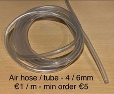 Air hose / tube size 4 / 6 mm