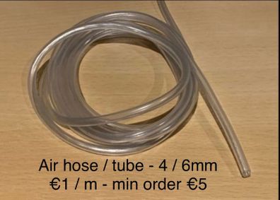 Air hose / tube size 4 / 6 mm