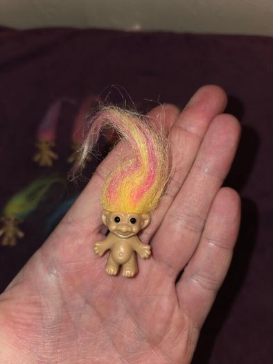 Lot of 9 Vintage Mini Trolls