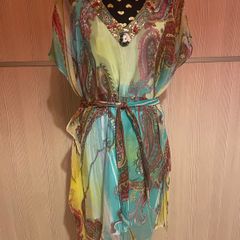 Derhy Paisley Print Kaftan Dress