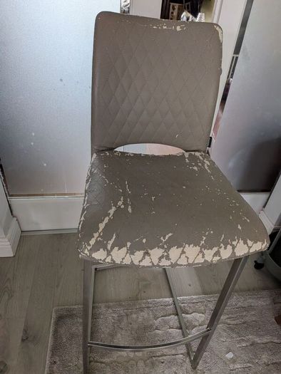 Stainless steel bar stool (covers not included)