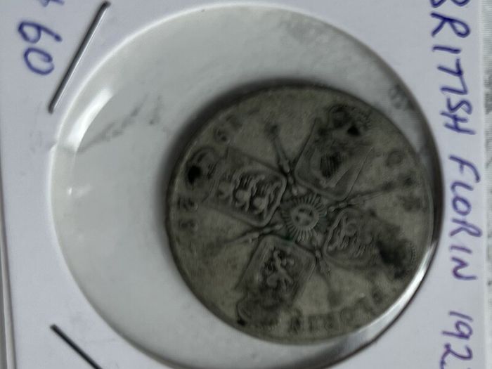 British Florin 1923 (50% silver)