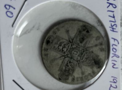 British Florin 1923 (50% silver)