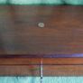 Antique 1800s Wood Folding Portable Travel Writing Lap Desk Campaign Box Case Key Image 5