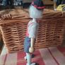 Vintage 1970s Polish Wooden Boy Doll Made in Poland Traditional Folk Art Image 2