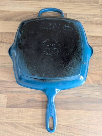 Le Creuset Cast Iron Grill Pan (Blue)