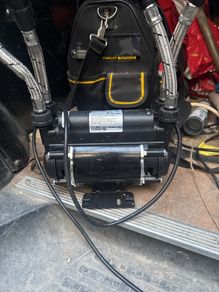 water pump Stuart turner 2 bar twin positive shower