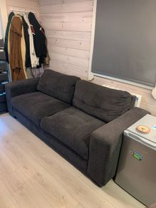 Grey fabric sofa
