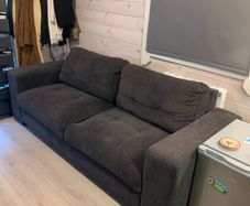 Grey fabric sofa