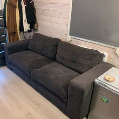 Grey fabric sofa