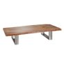 Solid Wood Live Edge Coffee Table  Rustic Modern Living Room Table Image 6