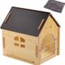 Wooden Pet House with Roof for Dogs Indoor Use, Easy Assemble Breathable Dog Crate for Small Medium Dog Cat, Dog Kennel for Playing and Resting (FREE POSTAGE) Image 2