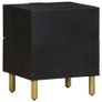 Bedside Cabinet Black Image 5