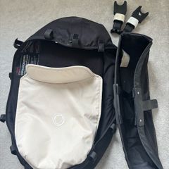 Bugaboo Bassinet with side basket and bugaboo car seat adapters