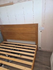 Solid pine kingsize bed