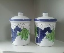 Two Kitchen Canisters