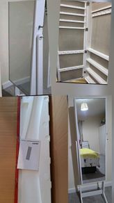 Lockable Jewellery Storage Mirror Armoire Freestan