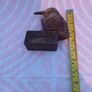 Vintage  wooden figural Match  Holder in the  shape of a  kingfisher bird Image 2