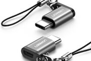 2 X Ugreen Aluminum Alloy OTG Micro USB (Female) to USB-C (Male) QC 3.0/2.0 Charger &amp; Sync Convertor Adapter with Key Chain (Brand New/Warranty)