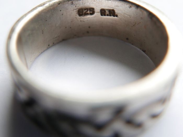 Vintage Sterling Silver Celtic Knot Ring Size P1/2 - 6,94g