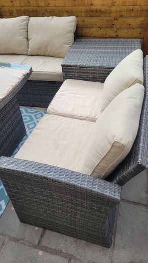 Rattan Garden Furniture 3+2+1+1 and Patio Heater