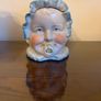 Vintage Baby Head Ceramic Container Image 2