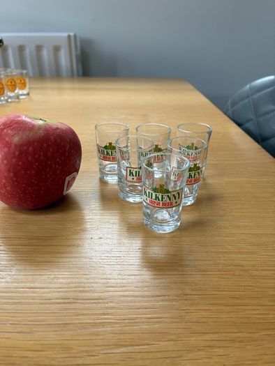 6 Mini Kilkenny Glasses.