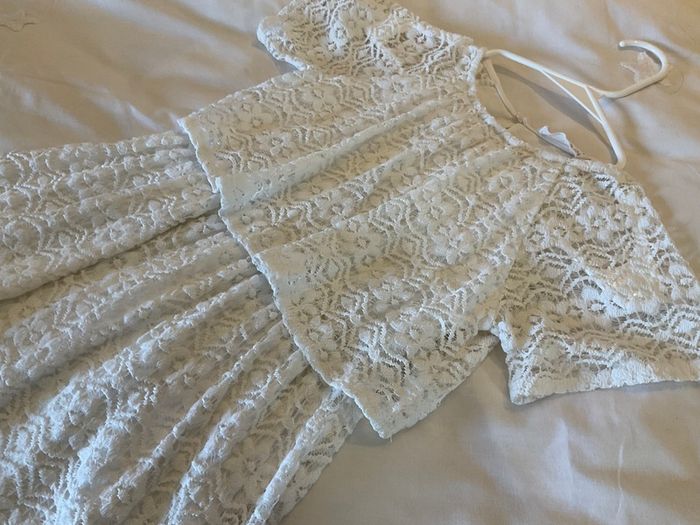 Gorgeous Zara dress cream lace 8 9