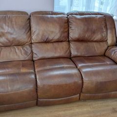 Leather sofas recliner
