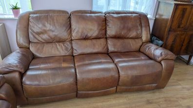Leather sofas recliner