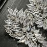 Earrings Cubic Zirconia Dangle Silver Tone Image 5
