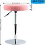 PU Leather Round Barber Shop Stool Height Adjustable Swivel Workshop Barber Shop Home Kitchen Short Bar Stools without Backrest Stool Small (FREE SHIPPING) Image 6