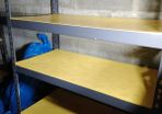 Heavy duty metal shelving units x 6