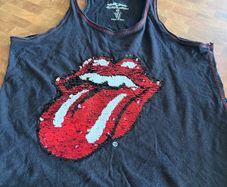Kids Rolling Stones vest with sequins - UK4