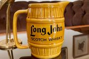 Vintage Long John Scotch Whisky Barrel Water Jug 1960 to 1970