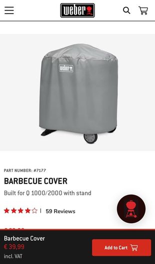 Weber BBQ Cover