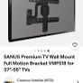 Sanus Full motion Tv Wall bracket Image 4