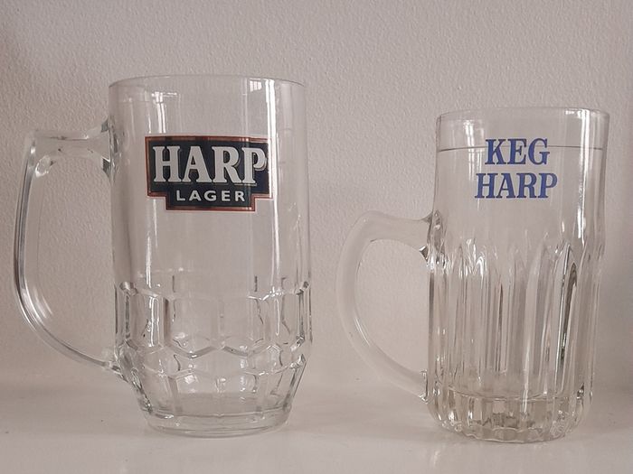 2 Vintage Harp Lager Tankards