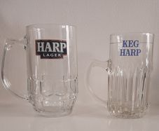 2 Vintage Harp Lager Tankards