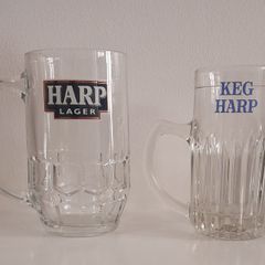 2 Vintage Harp Lager Tankards