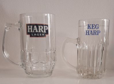 2 Vintage Harp Lager Tankards
