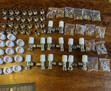 New EPH Radiator 15mm Lock shield Valves & Fittings