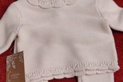 baby two piece dress and blanket